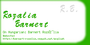 rozalia barnert business card